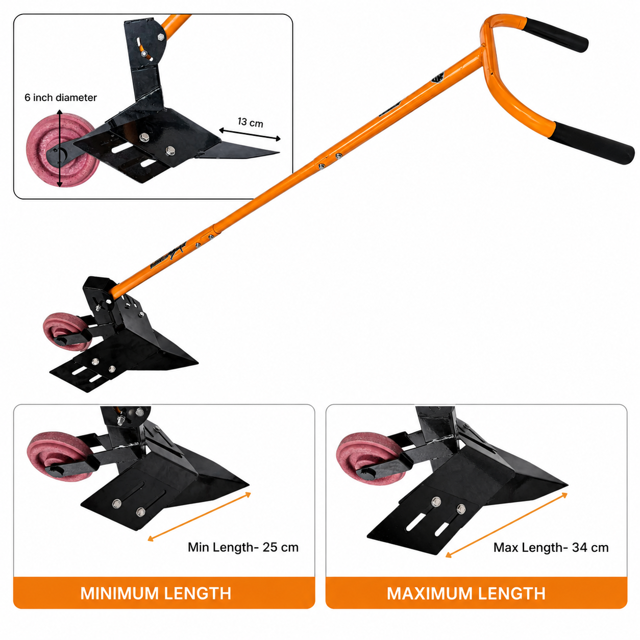 Hectare Manual Ridger and Furrow Maker Hand Tool for Agriculture - Image 2